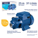 Combo con kit completo de bomba de agua de 1/2HP con control automático + flotador interruptor + cheque de fondo + válvula de control