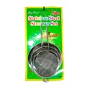 Set de coladores metálicos de cocina (3 U)