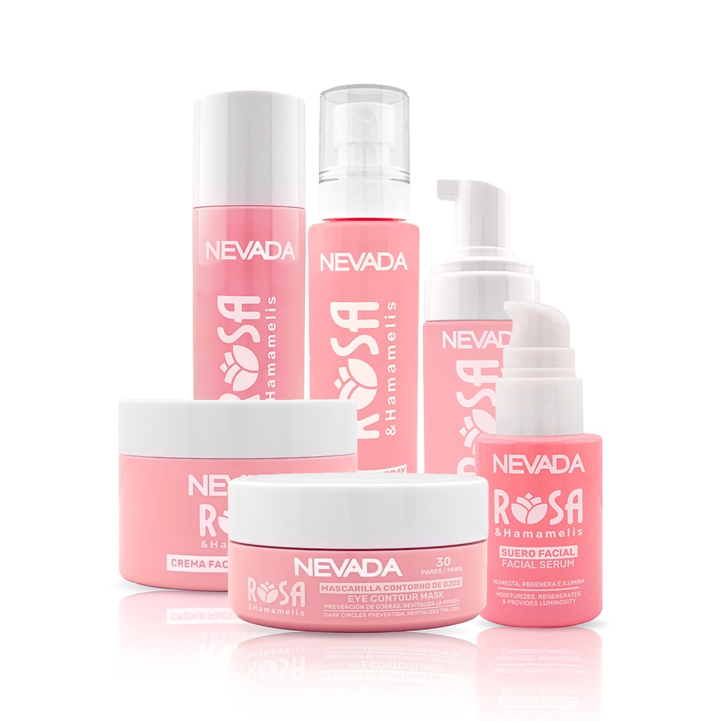 Skincare con Rosa y Hamamelis Nevada