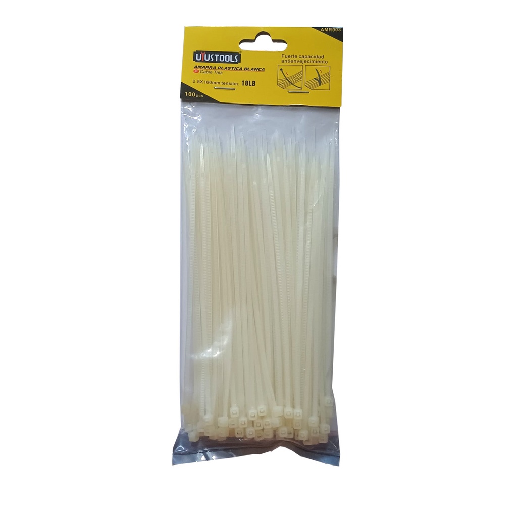 Bridas plásticas Uyustools (100 unidades)