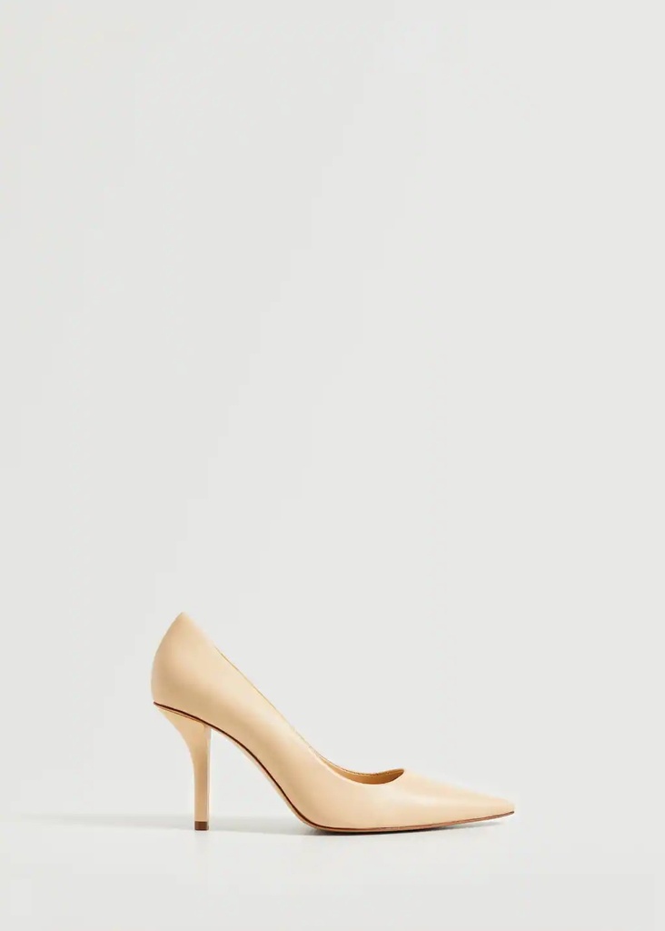 Zapato salón de piel