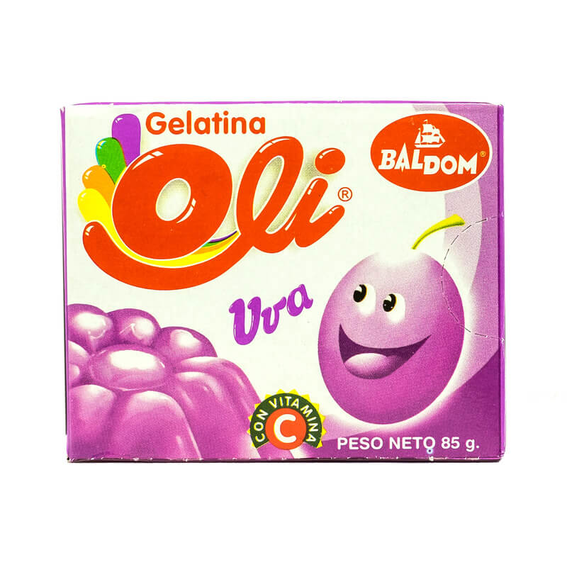 Gelatina Oli Sabor Uva 85g (3 Oz)