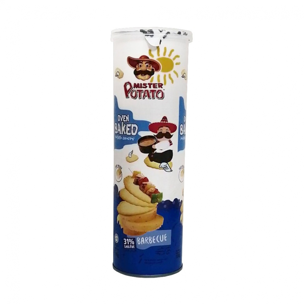 Papas MISTER POTATO Crisps BBQ Tubo (100g)