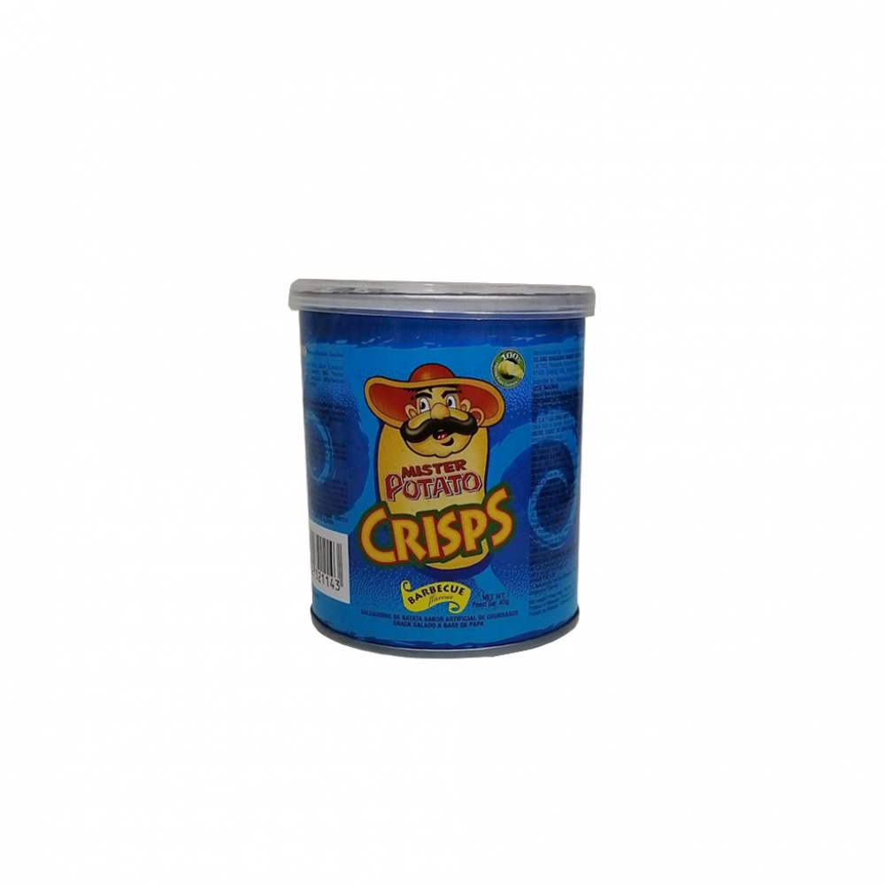 Papas MISTER POTATO Crisps BBQ Tubo (75g)