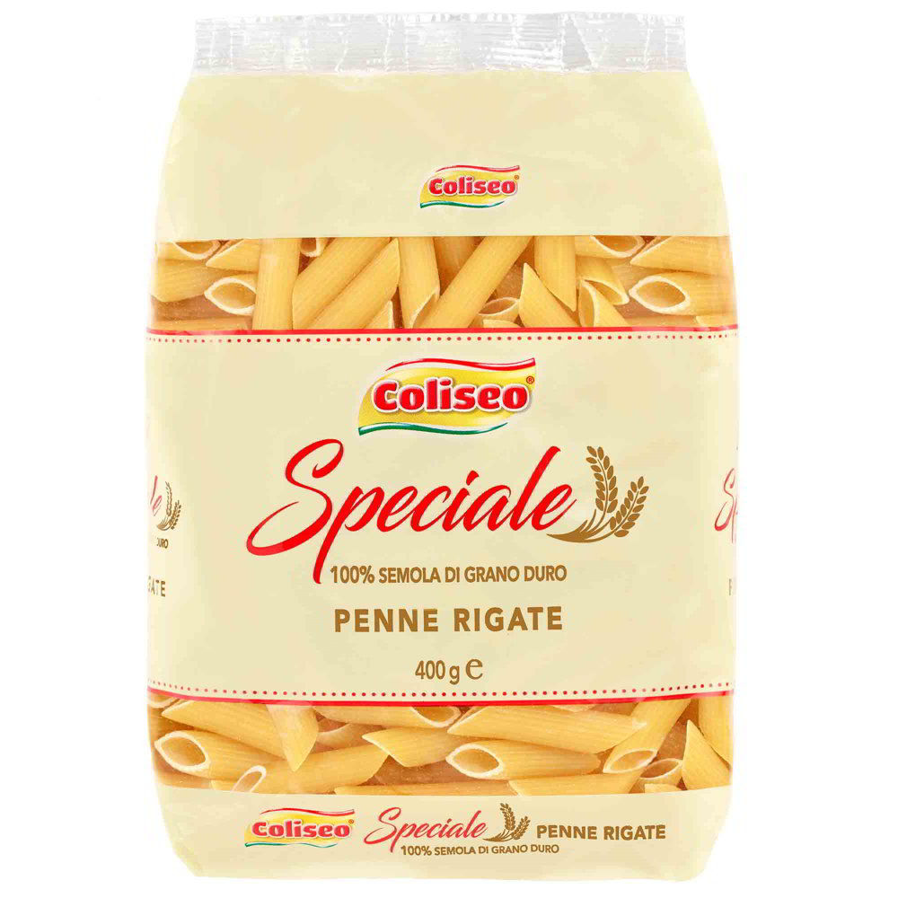 Pasta Corta Penne Rigate COLISEO 400g