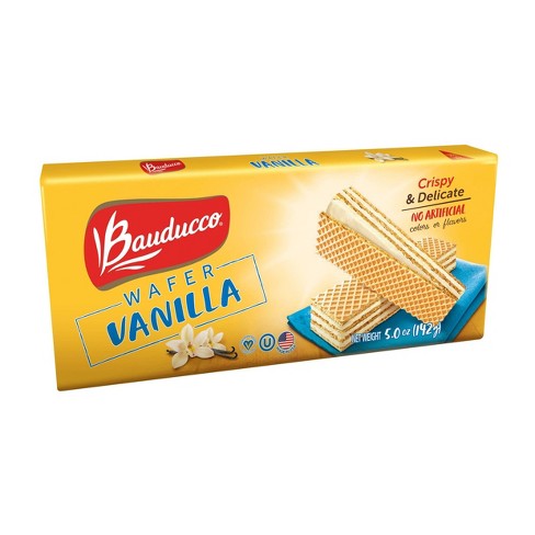 Sorbetos Wafers Bauducco Vainilla 142g (caja de 18 packs)