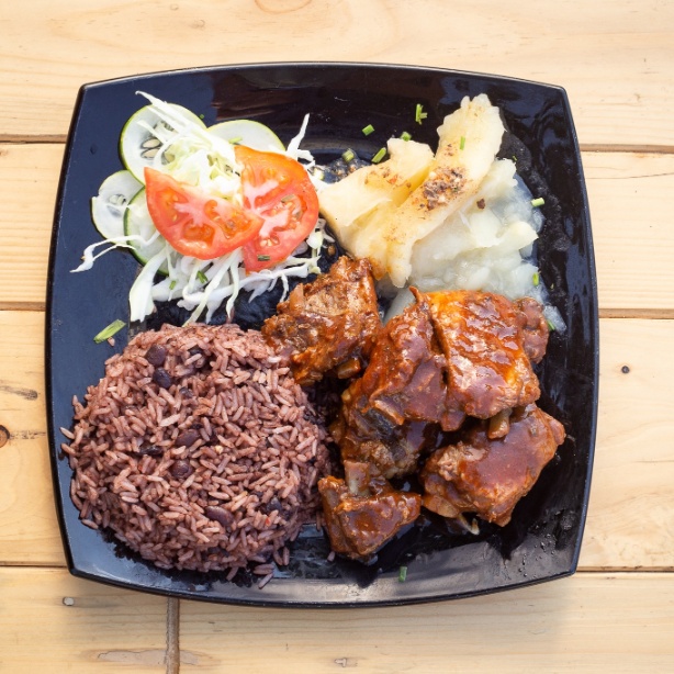 Costillas en salsa BBQ