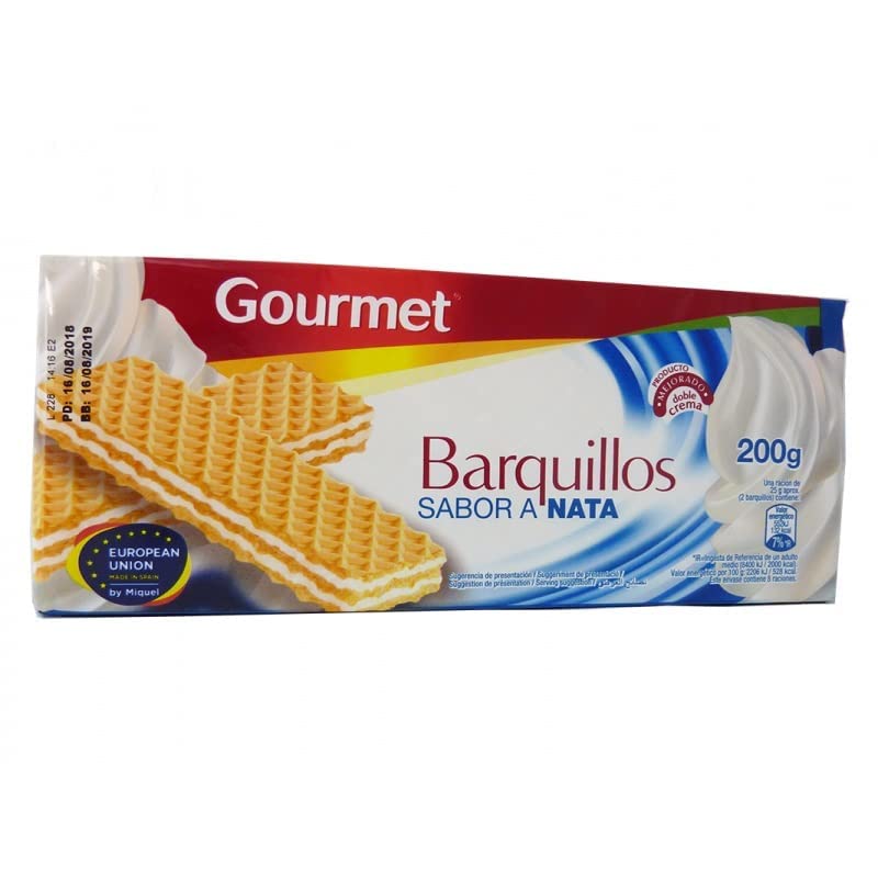 Galletas Gourmet Barquillo Nata 200G