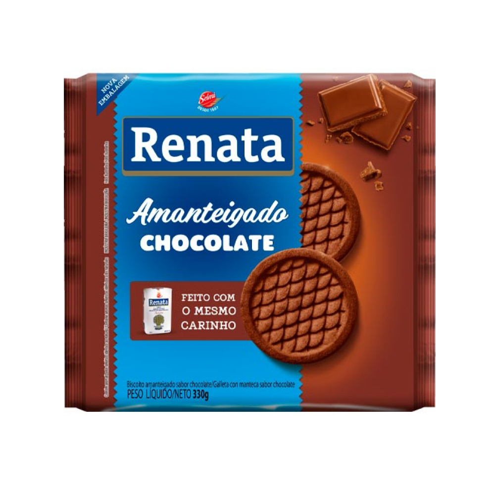 Galletas de mantequilla sabor chocolate 330g Pack-3 Renata