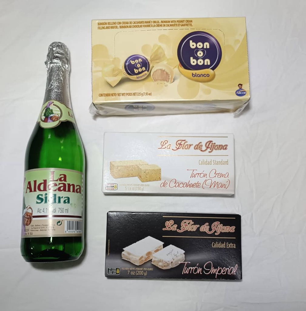 Combo Navideño 1 (Sidra, Bombón, Turrón)