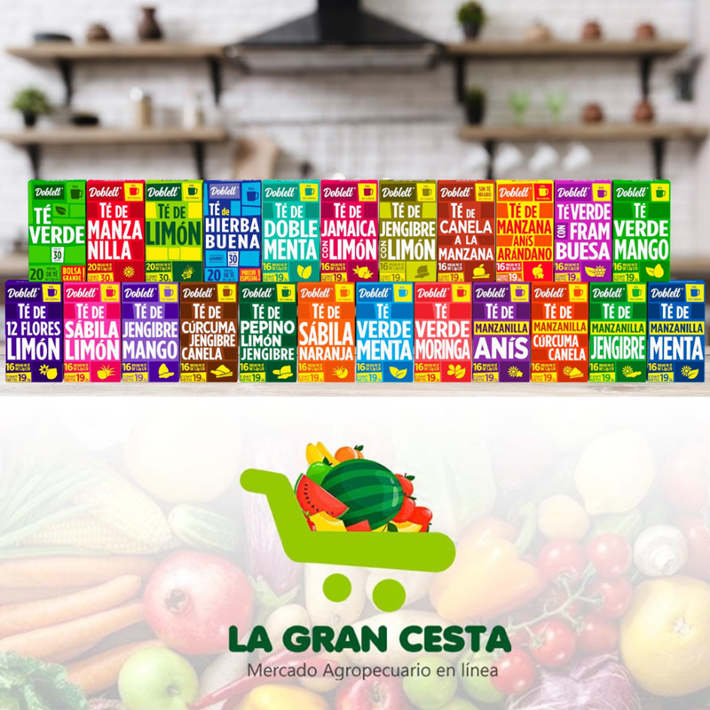 Té Doblett 16 bolsas de 1.2g C/U (2 cajas)