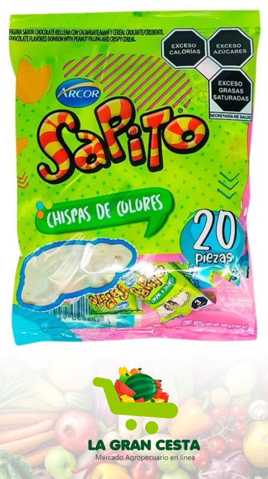 Sapito de chocolate Arcor 20 piezas