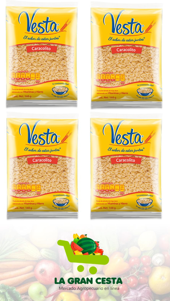 Pasta de caracolito 160g (4 unidades)