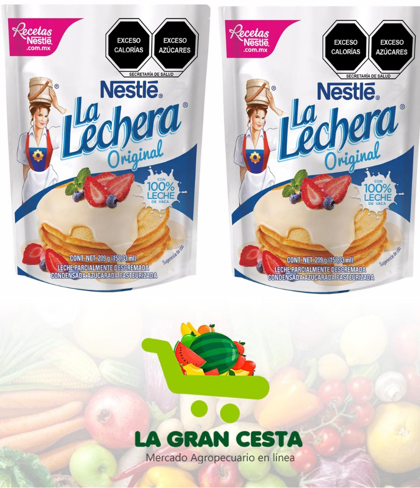 Leche Condensada Nestlé La Lechera 200 gr (2 unidades)