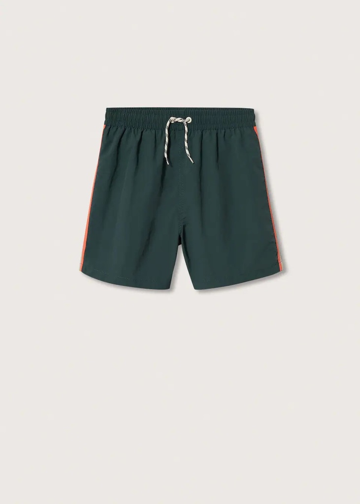 Shorts de niño teen con ribetes contraste