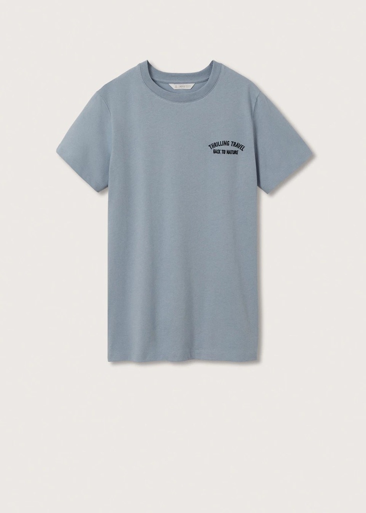 Camiseta de algodón Mango teen