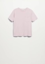 Camiseta de algodón bolsillo Mango