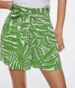 Short cinturón estampado Mango