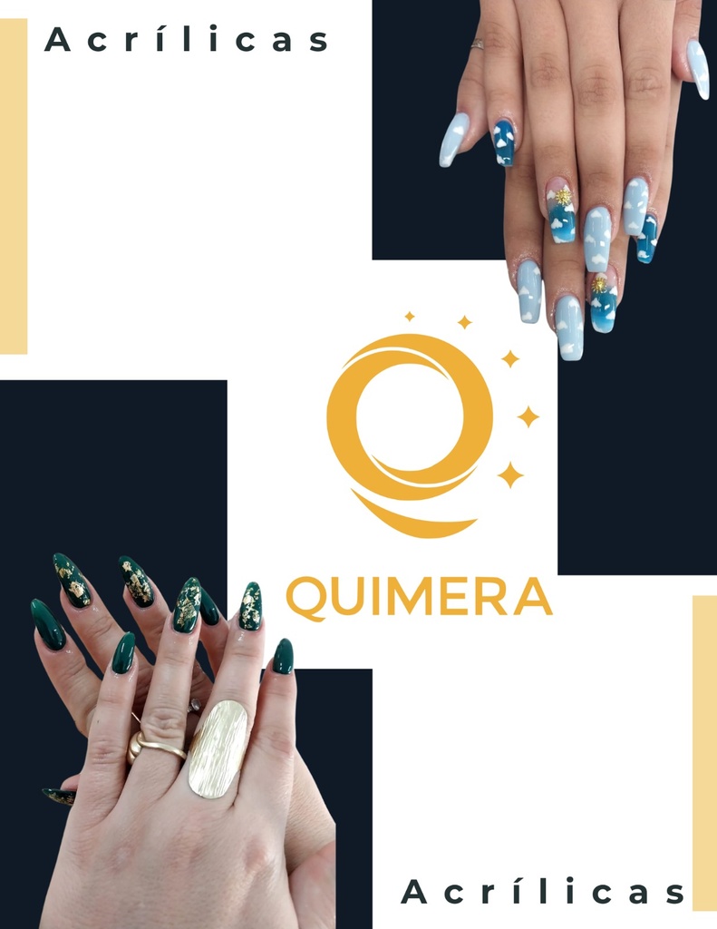 Instalación de uñas acrílicas nuevas