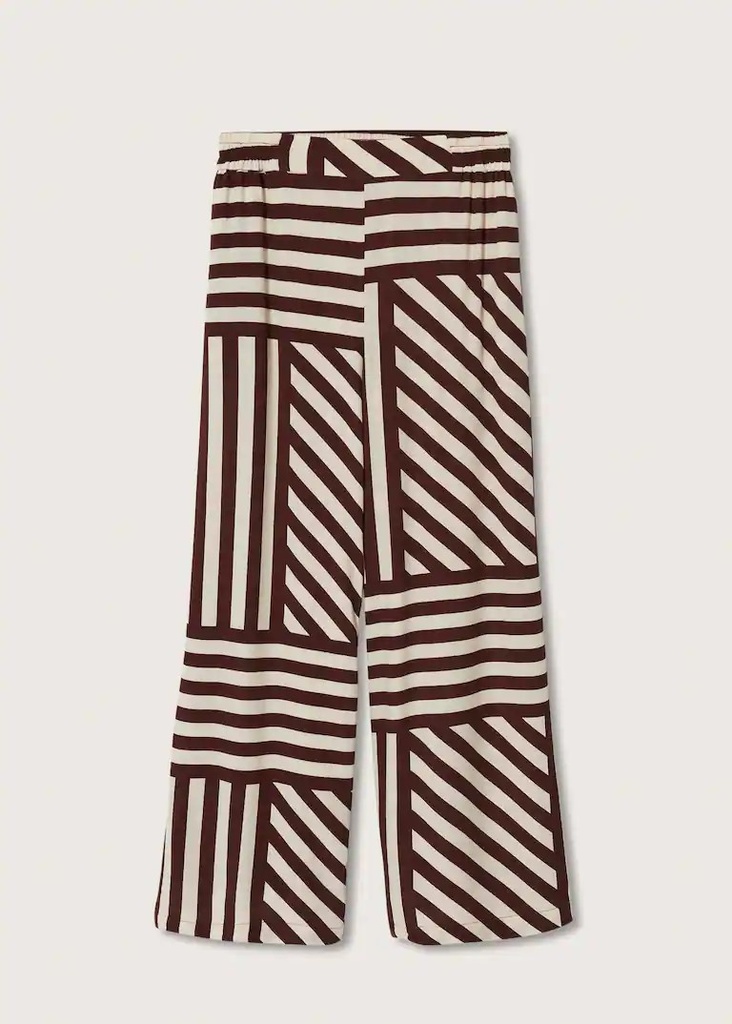 Pantalón fluido estampado Mango