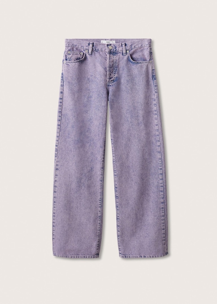 Vaqueros wideleg tiro alto Mango talla 34-(XS)