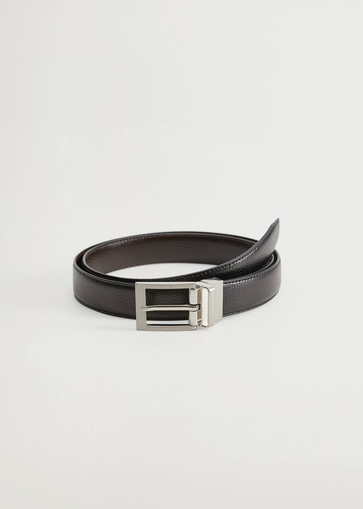 Cinturón de piel para hombre, Talla 80