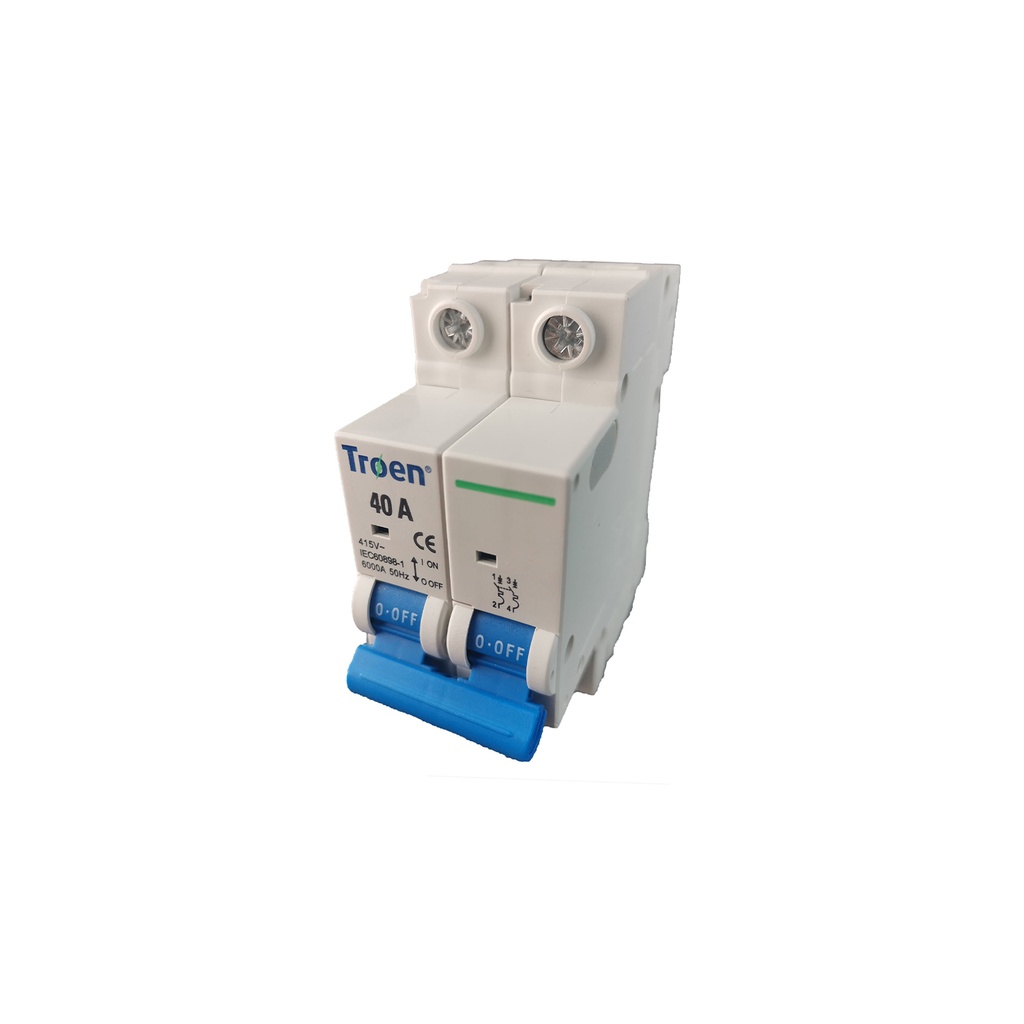 Breaker tipo europeo de 40Amp de 2 polos