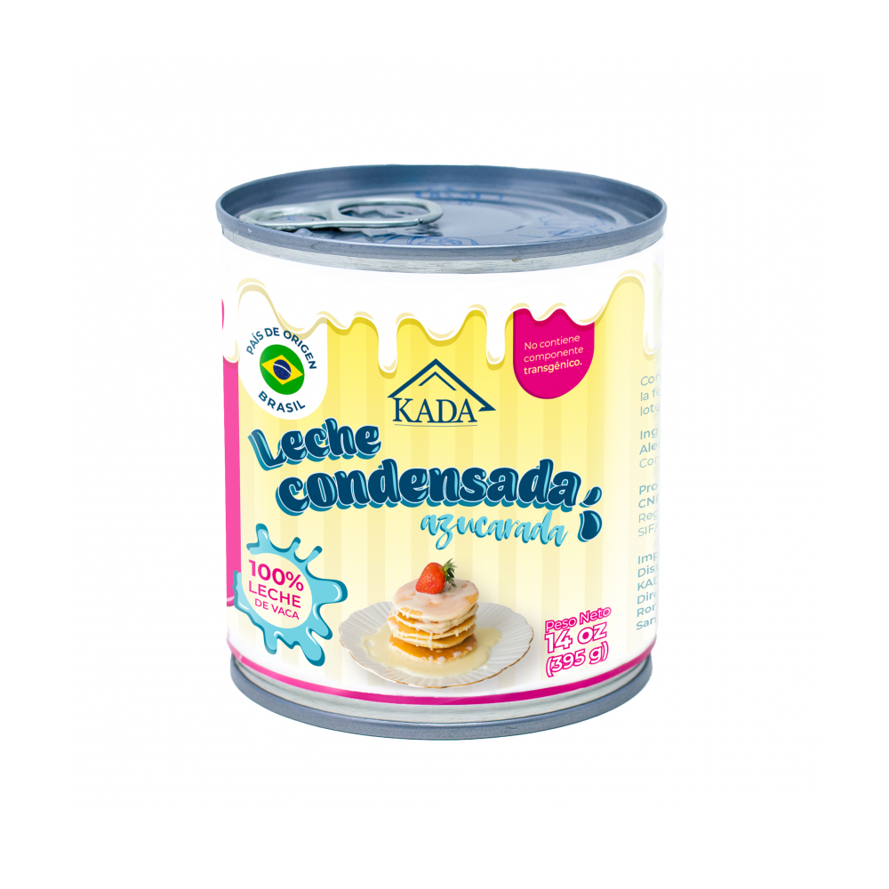 Leche condensada azucarada Kada 395 g / 14 oz