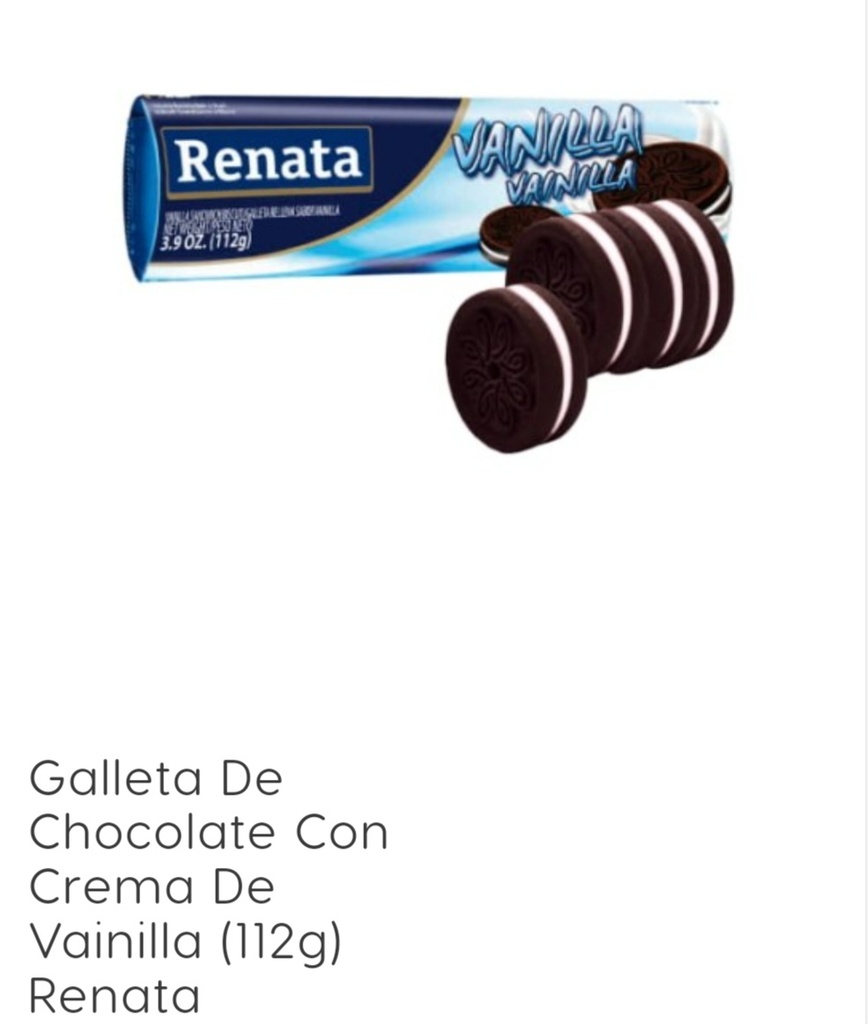 Galleta chocolate y vainilla renata 112g