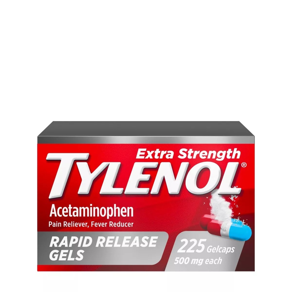 Tylenol / Acetaminophen 500mg (225 gelcaps)