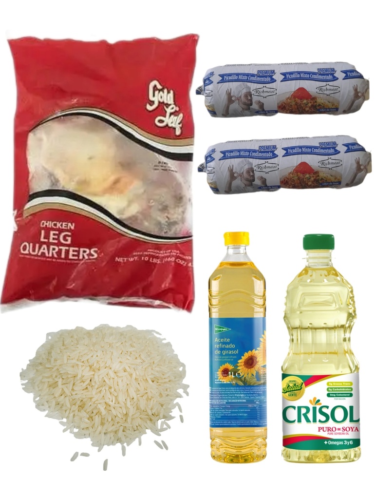 Combo de Alimento #3 (pollo+picadillo+aceite+arroz)