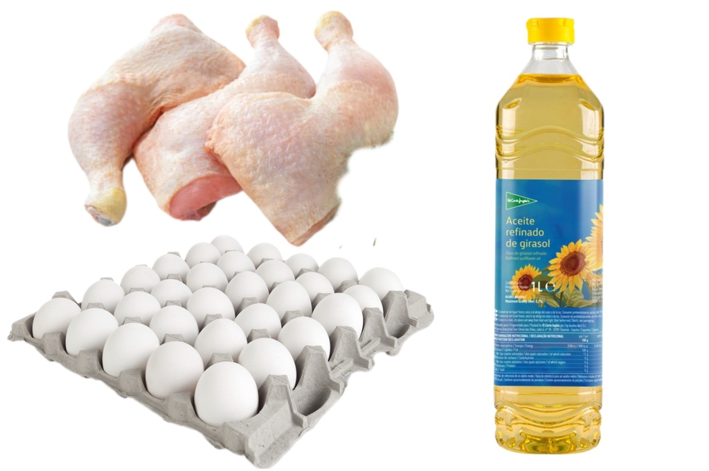 Combo Alimentos #7 (huevos+pollo+aceite)