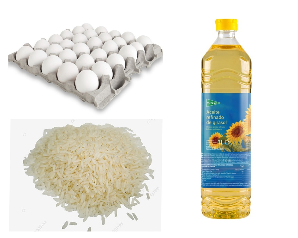 Combo Alimentos #10 (Arroz+Huevo+Aceite)