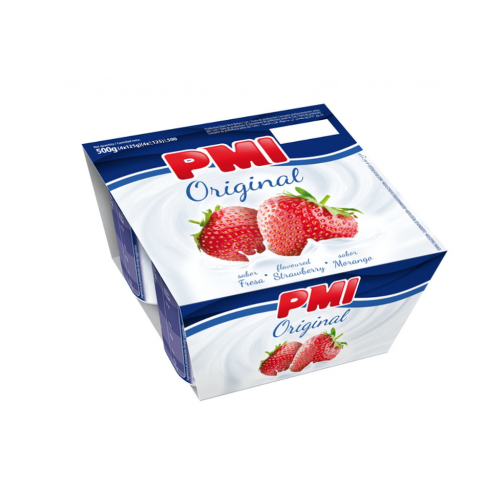 Yogurt de fresa PMI Original (4 x 120 g / 4.23 oz)