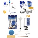 Combo con kit completo de herraje de inodoro de 2&quot;