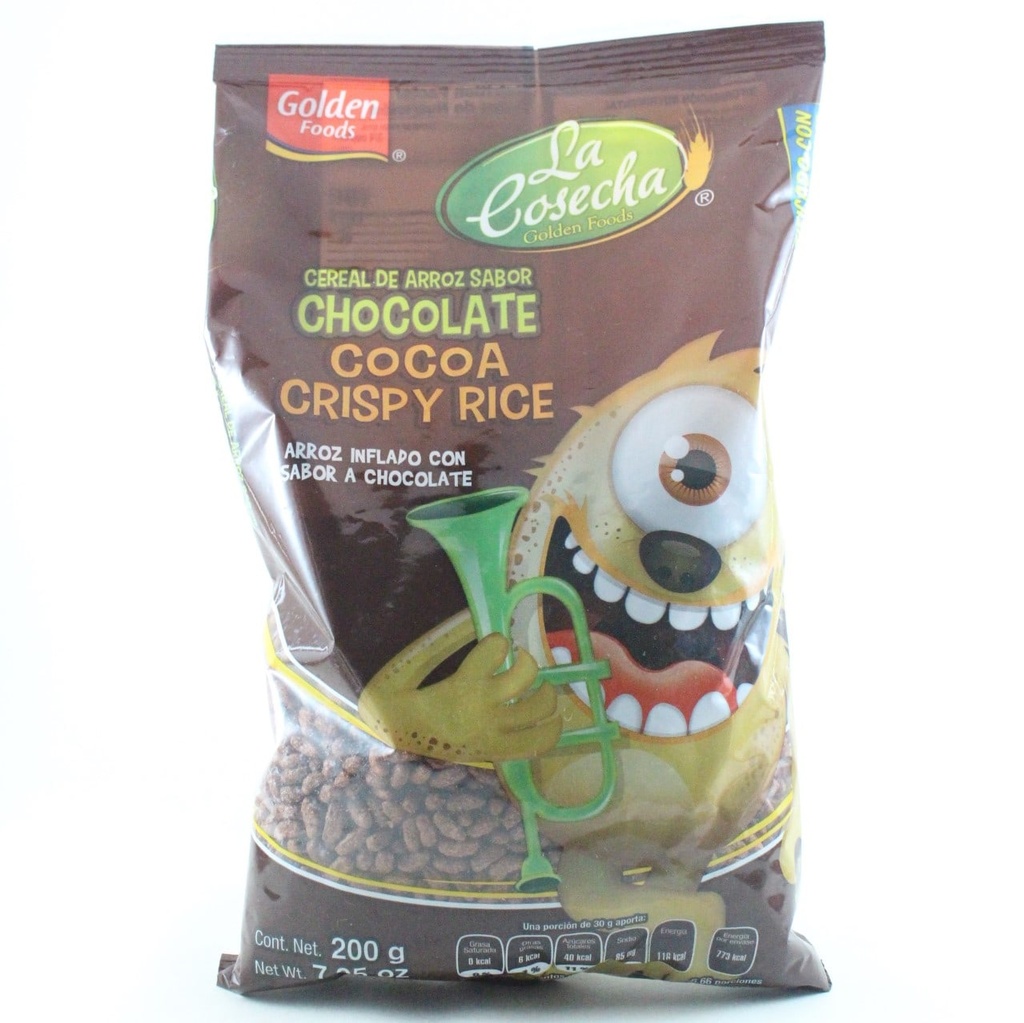 Cereal de Chocolate Choco Rice Golden Foods 200 Gr