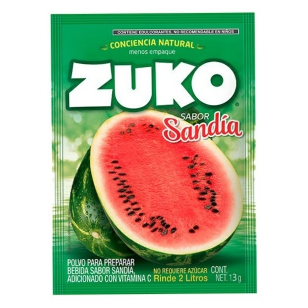 Refresco Instantáneo Zuko sabor Sandía (sobre de 2L)