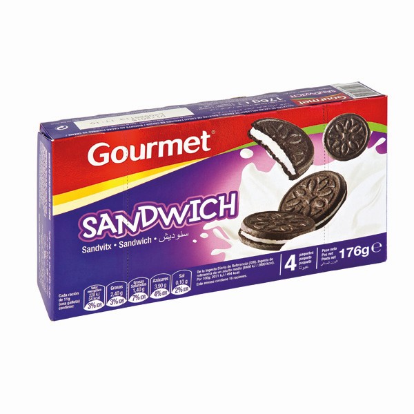 Galleta Cacao relleno Vainilla 176 g