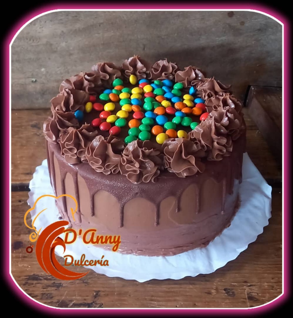 Cake ganache y mm
