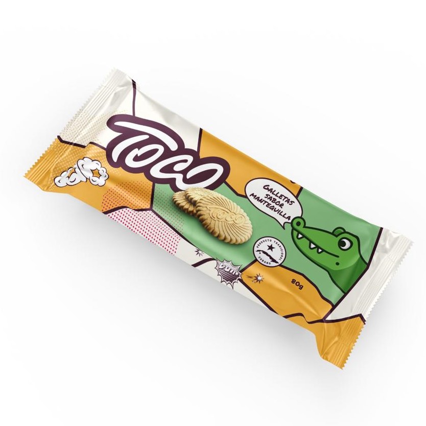 Galletas dulces sabor mantequilla 80g Toco