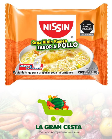 Sopa instantánea Maruchan ramen sabor pollo 85 g (5 unidades)