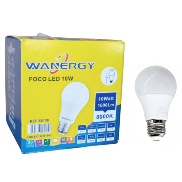 Bombillo led (10W) Marca Wanergy (4 unidades)