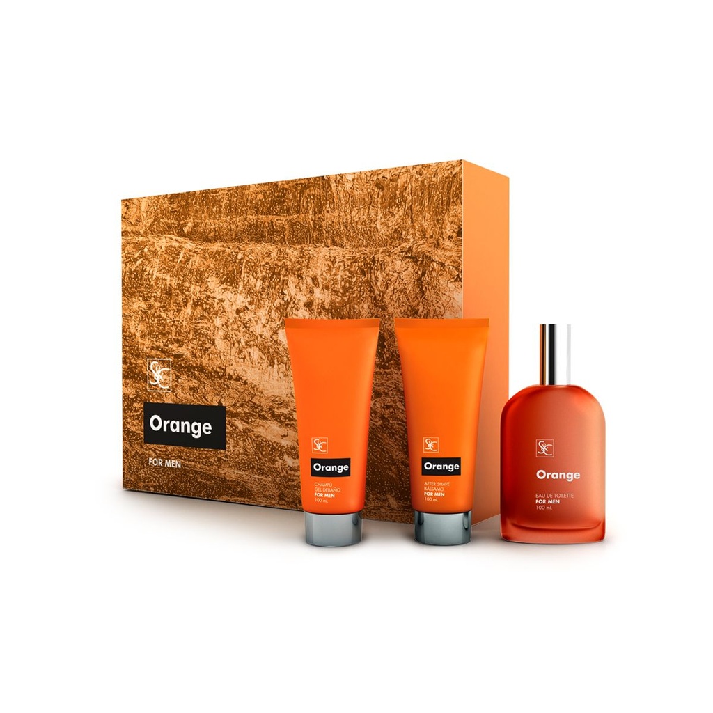 Estuche de perfumería Ambar para Hombre ORANGE