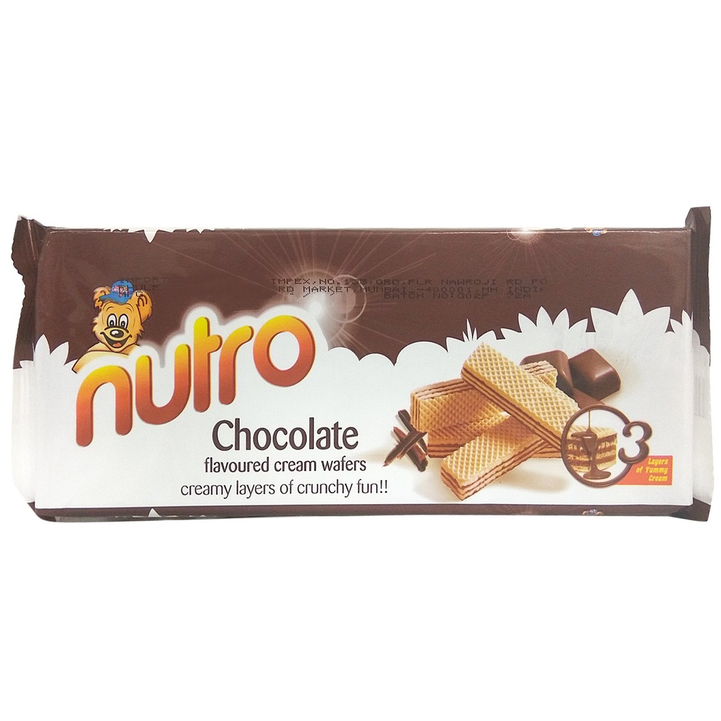 Sorbetos Wafers Chocolate 75g Nutro