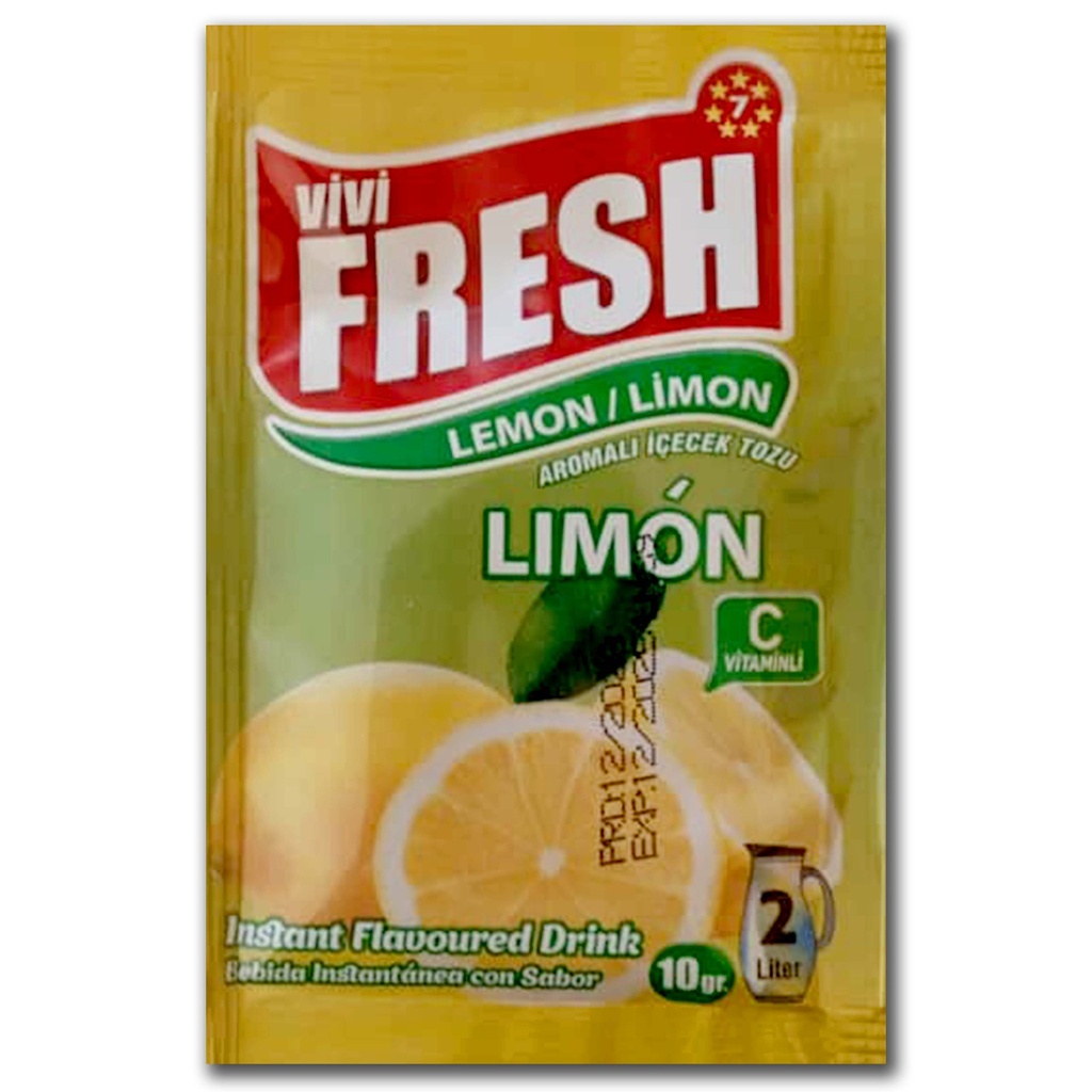 Refresco instantáneo sabor Limón (rinde 2 Lt)
