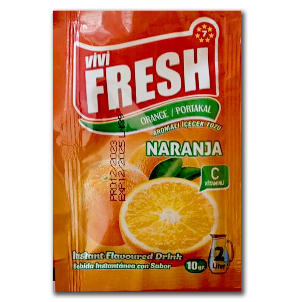Refresco instantáneo sabor Naranja (rinde2 Lt)