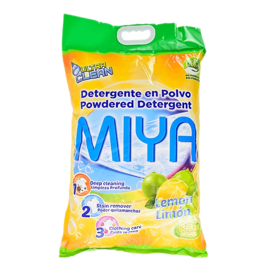 Detergente en Polvo Aroma Limón Miya (5.5 Kg)