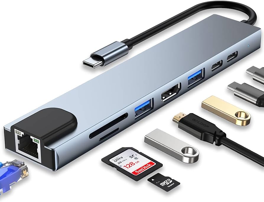 HUB Tipo C 8 en 1