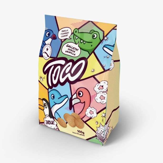 Galletas dulces sabor Vainilla 500g Toco