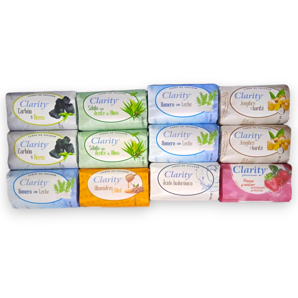 Jabón Clarity aromas varias, 125 gr (ud)
